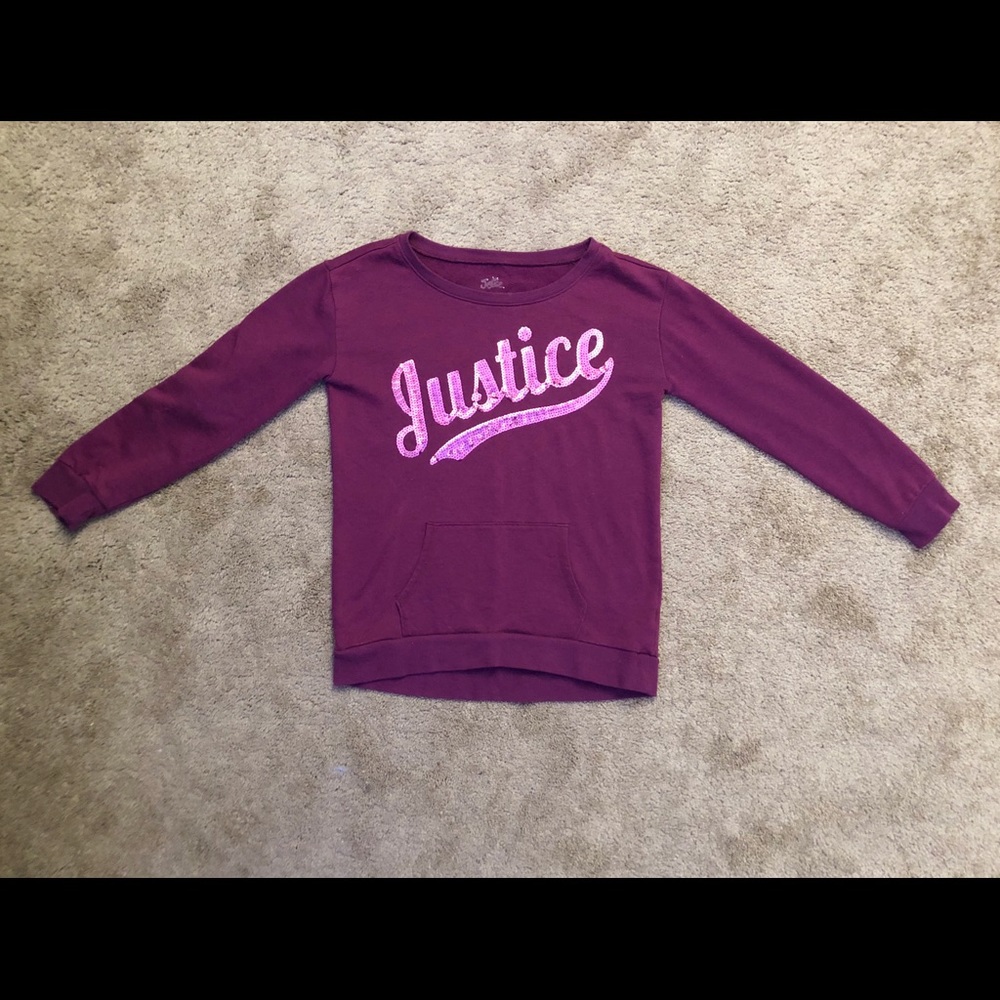 Justice sweater size 8/10 girl youth